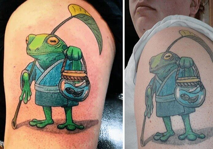 A Wise Frog With A Fishbowl