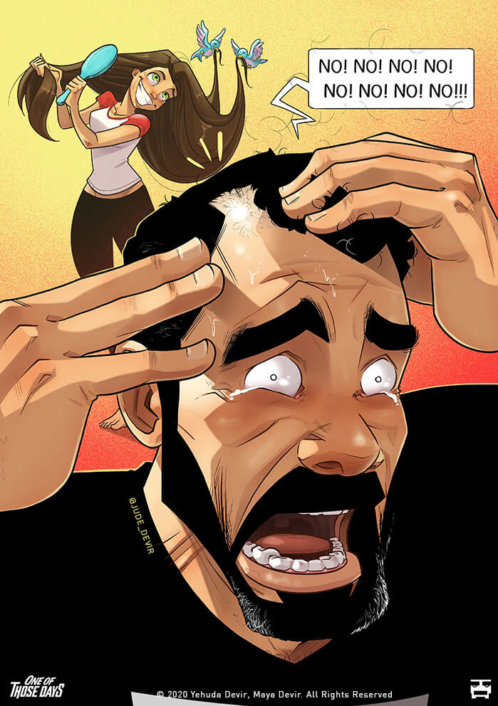 When You Find Out You Have Less Hair