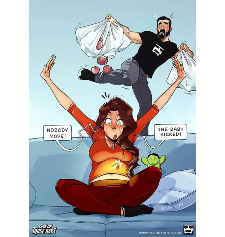 The Baby Kicked