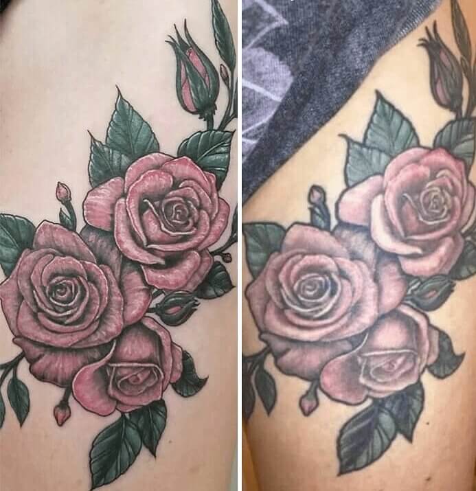 A 4-Year-Old Rose Tattoo